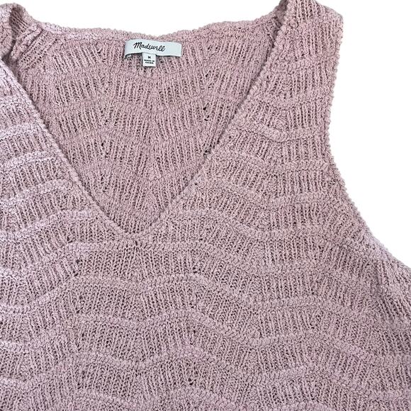 Madewell Dusty Pink Knit‎ Sleeveless Sweater Size M - Picture 1 of 7